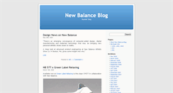 Desktop Screenshot of newbalance-blog.com